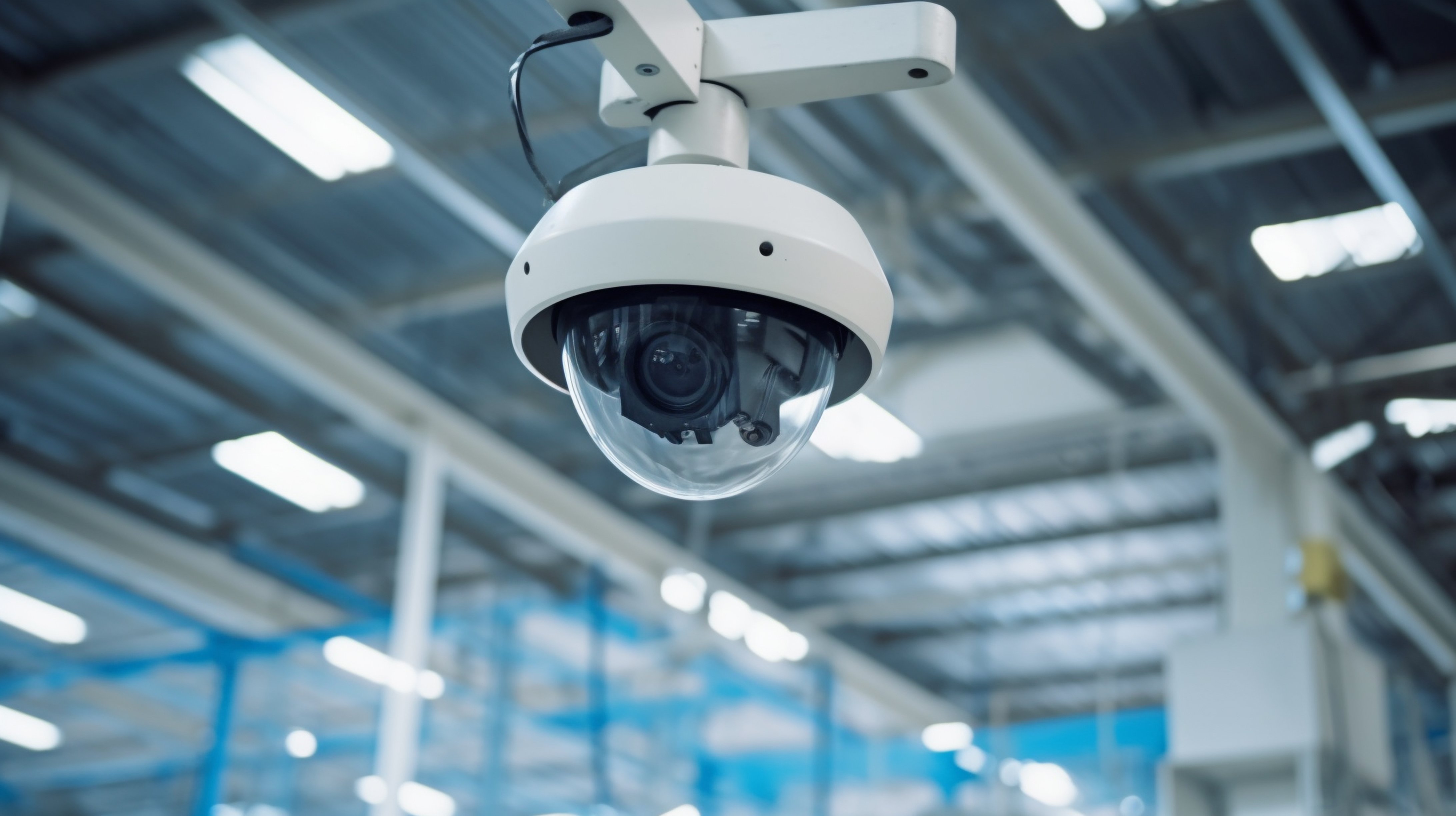security-camera-hanging-from-warehouse